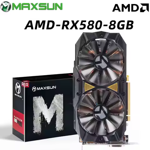 Видеокарты MAX SUMMER RX580 8GB DDR5 GPU rx580 8g 2048SP Игровая видеокарта для ПК Настольная игрова