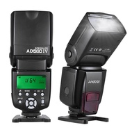 Andoer AD560 IV 2.4G Wireless Universal On-camera Slave Speedlite Flash Light GN50 LCD Display for DSLR Cameras