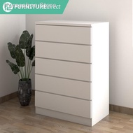 ♙Furniture Direct chest drawer 5 layer ikea storage cabinet/ almari baju bedroom  hest furnitur