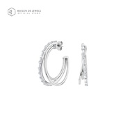 Maison de Jewels - Grand Cross Confetti Earring ต่างหูเงิน อลังออกงาน