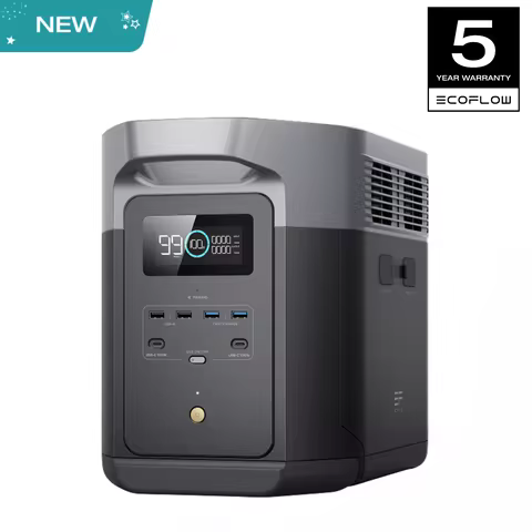 ECOFLOW Portable Power Station DELTA 2 Max, 1900Wh Solar Powered Generator, 2400W LFP Solar Generato