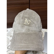 NE 9 Twenty cord Latte Micro Oakland Athletics Baseball Cap Adjustable Strapback