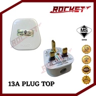 Plug Top 13A SIRIM High Quality 13A Plug Top Fuse Plug Top UK 3pin