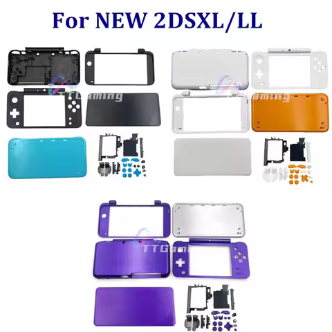 Brand NEW For NEW2DSXL 2DSXL LL Replacement Full Housing Shell Cover Case LCD Mirror Front Lens for 