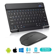 Spanish French Bluetooth Wireless Keyboard Azerty Russian Korean For iPad Mac PC Tablet Cell Phone Laptop And Mouse Mini With N Basic Keyboards