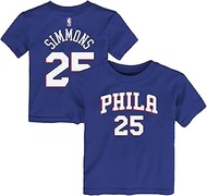 Ben Simmons Philadelphia 76ers #25 Blue Toddler Icon Edition Player Name and Number T-Shirt