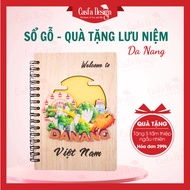 Da Nang Wooden Notebook A6 Handmade CASFA DESIGN - Souvenir Gift with Bold Vietnamese Culture