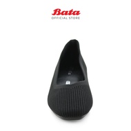 YK8 BATA Women Black Flats - 5516561