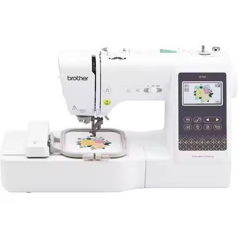 Wireless Sewing & Embroidery Machine, 135 Designs, 103 Stitches, 4x4 Hoop, 3.7 Touchscreen, 8 Feet, 