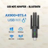[AX900 WIFI 6 USB ADAPTER + BLUETOOTH 5.4 2IN1] PLUG & PLAY