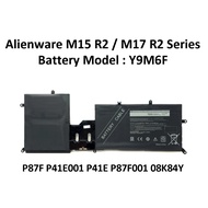 Laptop Notebook Battery Y9M6F For Alienware M15 R2 / M17 R2 Series P87F P41E001 P41E P87F001 08K84Y 