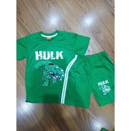 Hulk Short Pants Set