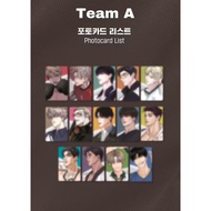 Collection Photocards 3pcs RANDOM The Ghost Nocturne Team Lezhin PC Official Bomtoon Lezhin Jmeeshop