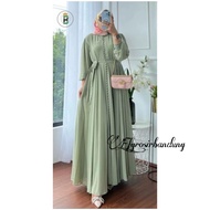 dress wanita baju Gamis terbaru 2025 viral gamis seribu kancing dewasa Delia dress murah ukuran L|XL