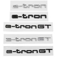 3D ABS e tron e-tron GT Letters Logo Car Badge Emblem Decal Sticker For Audi Electric Q2 Q5 Q7 Q8 55