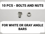 10 pcs Bolts & Nuts for slotted angle bar