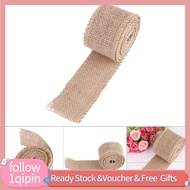 1qipin.my Burlap Jute Roll Decorative Hessian Fabric for Making Christmas Party Ornaments ( 1)