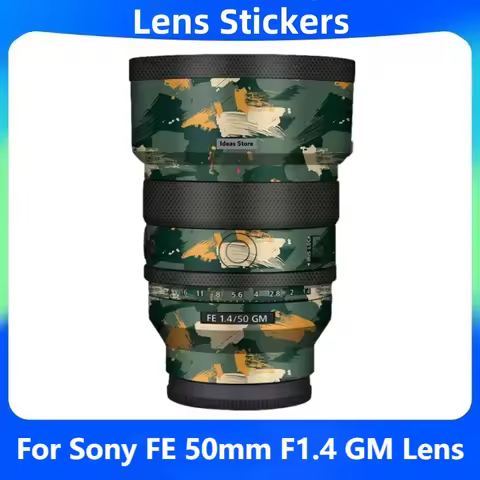 For Sony FE 50mm F1.4 GM Decal Skin Vinyl Wrap Film Camera Lens Body Protective Sticker Protector Co