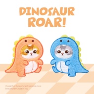 Dino Cat DIY Self Adhesive Iron on Sew on Embroidered Patches