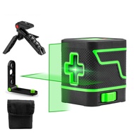 Mini 2-Line Level Portable High-Precision Green Laser Line Projector Crosshair Laser Floor Leveler