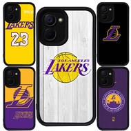 Casing for VIVO Y03 Y17S Y36 Y18i Y18 Y03t V60 5G Y28s Y27s Y28 Y27 Black Silicone M-121 Lakers