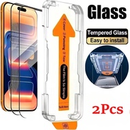 2 Pcs For iPhone 17 Pro Max 17e 17Pro iP 17 Pro Max Glass Oleophobic Coating Easy Install Screen Pro
