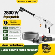 SOARFLY 2800W Water Jet Cleaner Cordless Car Washer Alat Cuci Motor High Pressure Lithium Battery Po