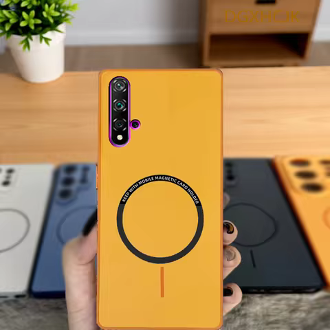 For Huawei Nova 5T Phone Case Huawei Nova 5T Case Huawei Nova 5T Cover Color Magnetic Hard Silicone