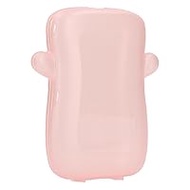 Anti-compression Inverted Holder for Food Pouches and Juice Boxes, Universal Multi-Purpose Stain Resistant Self-Feeding Support Baby Juice Box Holder for Toddlers (Pink)