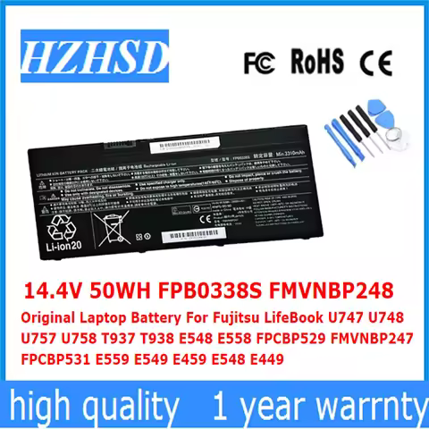 14.4V 50WH FPB0338S FMVNBP248 Original Battery For Fujitsu LifeBook U747 U748 U757 U758 T937 T938 E5
