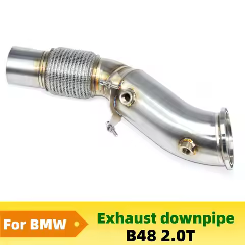 Downpipe Exhaust Pipe for BMW B48 230i 330e 430i 430ix F22 F23 F30 F31 F32 F33 F34 F36 SUS304 Stainl