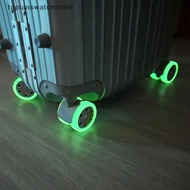 OL  8Pcs Silicone Luminous Green Luggage Wheels Protector Noise Wheels Guard Cover Luggage Suitcase Wheels Protection Cover n