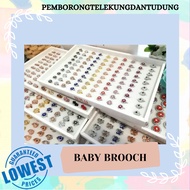 BABY BROOCH PIN TUDUNG COLLECTION KERONGSANG BORONG MURAH / KERONGSANG