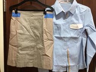 ♥玩美主題趴♥ A29 2件 送黑絲 31腰 中華電信制服套裝 公司制服套裝 二手制服 OL套裝 外拍服裝