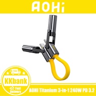 AOHI Prometheus Titanium 3-in-1 240W PD 3.2 Charging Cable For Daily Portable