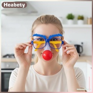 [pesg] Funny Accessories Halloween Clown Dress Up Accessories Eyebrows Glasses Clown Nose Costume Ac