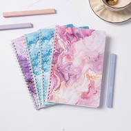 Coil Book 4 Books Pack Marble Pattern Book High-value ins Style Book Horizontal Line Notebook Book P