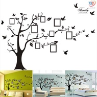 Diy Stiker Dinding Dengan Bahan Pvc Dan Gambar Pohon Bingkai Foto 3d