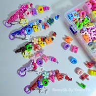 Chunky Letter Name Keychain Custom Keychain Nama Custom Keychain Custom Name