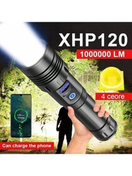 超強xhp70最強大的led手電筒高功率戰術可充電手電筒26650露營usb手電筒