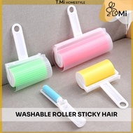 TMi Hair Sticker Roller Reusable Stick Lint Roller Paper Sticky Hair Roller Clothes Dust Portable Wa