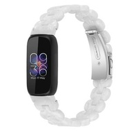 全城熱賣 - 適用於 Fitbit Inspire 3 橢圓樹脂替換錶帶（白色）