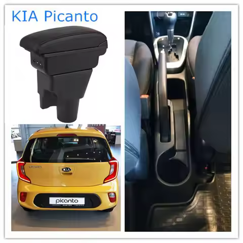 For KIA Picanto Armrest Box Central Store Content Box with Cup Holder Products Interior Car-styling 