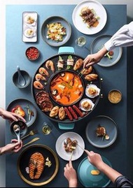 多功能燒烤打邊爐烤肉電爐 韓燒火鍋機 一體鍋 兩用鍋 Korean barbecue BBQ Hot Pot machine #home22