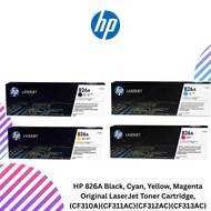 HP 826A Black, Cyan, Yellow, Magenta Contract LJ Toner Cartridge (CF310AC)(CF311AC)(CF312AC)(CF313AC