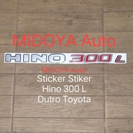 Sticker Stiker Hino 300 L Dutro Toyota