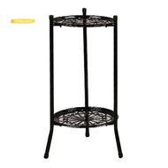 【yves_service】Two-Layer Elegant Metal Plant Stand Shelf Potted Plant Holder Modern Tall Plant Pot St