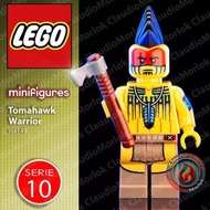 Lego 71001 Series 10 Minifigs Tomahawk Warrior 戰斧戰士 連底板 說明書 包裝袋 (全新開袋確認)