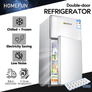 HOMEFUN  Refrigerator inverter Refrigerator With Freezer HD Inverter 2-Door Small Refrigerator Save Electricity