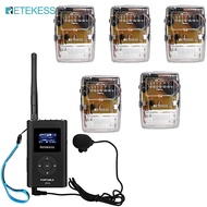 Retekess FT11เครื่องส่งสัญญาณ FM แบบพกพา Low Power วิทยุสนับสนุน TFอินพุต AUX และ TR624 Clear วิทยุA